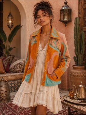FREE PEOPLE LOVE LOTUS JACKET SIZE XS NWT
